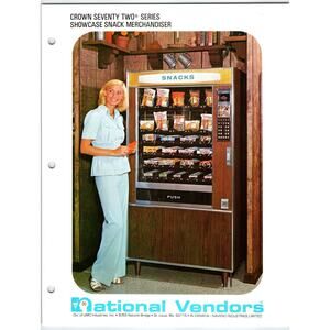 Food Snack Vending Machine Merchandiser FLYER Promo Artwork National Vendors